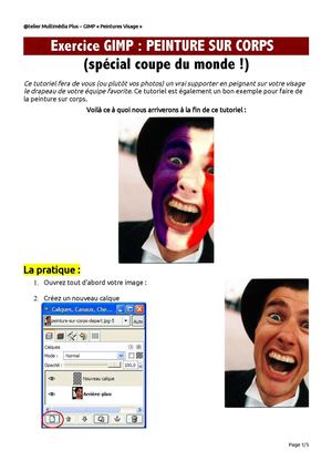 Tutoriel #3 Gimp - Allez la France !