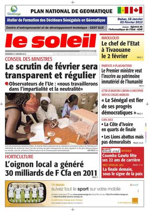 Edition du 27 janv 2012