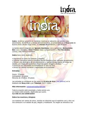 Indra Mantras en Roxy Live - 24 de Febrero de 2012