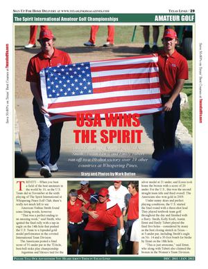 Team USA Wins The Spirit International
