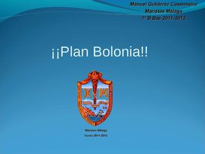 1º BAC-0Plan Bolonia-2012