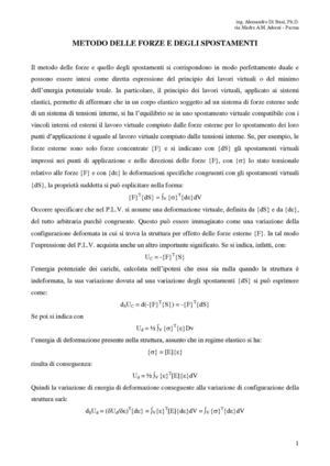 metodo forze e spostamenti