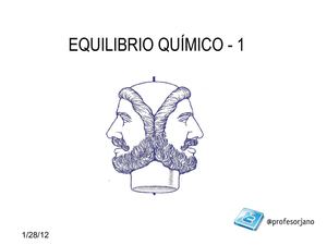 EQUILIBRIO QUÍMICO, parte 1