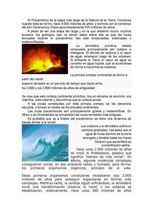 Arcaico y Proterozoico