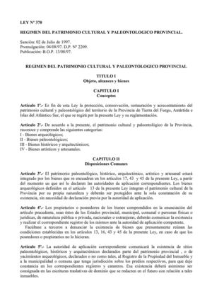 LEYES PROVINCIALES