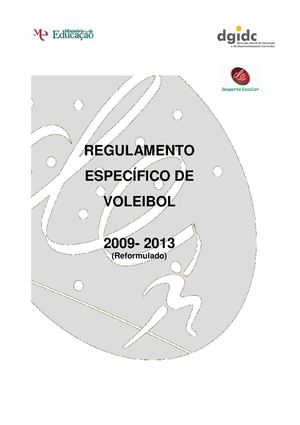 Regulamento Específico de Voleibol