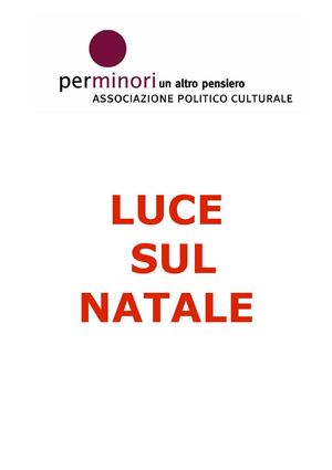 LUCE SUL NATALE