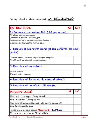 passos per descriure una persona