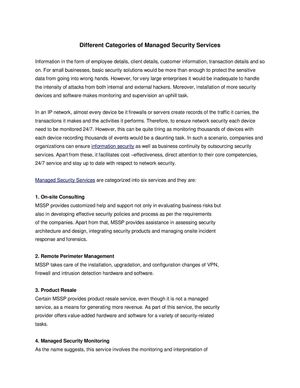 Calaméo - Different Categories of Managed Security Services