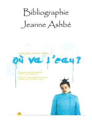 Bibliographie Jeanne Ashbé