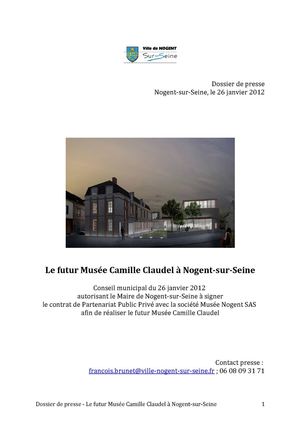 Le futur Musée Camille Claudel à Nogent-sur-Seine
