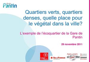 Table ronde n°2 - L.Carlier de la ville de Pantin