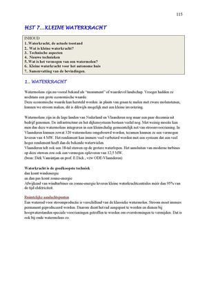 7. Kleine waterkracht