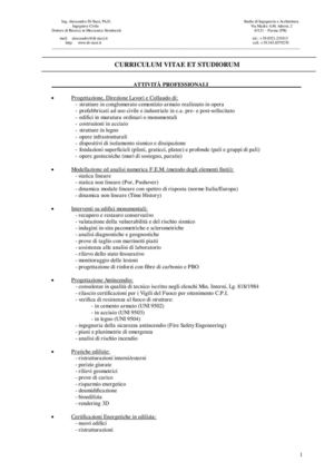Curriculum Vitae et Studiorum