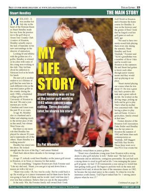 My Life Story: Stuart Hendley