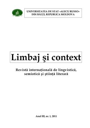 Limbaj si context / Speech and Context