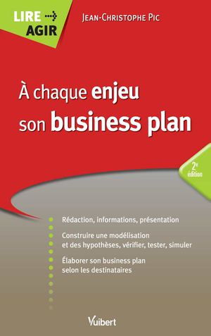Extrait - À chaque enjeu son business plan - Vuibert