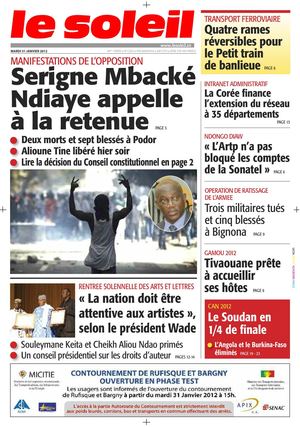 Edition du 31 janv 2012