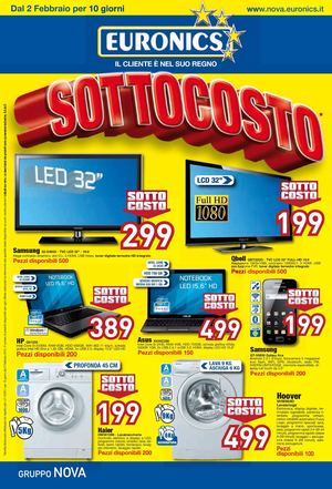 Euronics gruppo Nova dal 2/2 al 12/02/2012