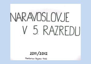Naravoslovje, 5 razred