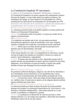La Constitución Española