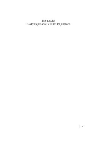Los Jueces. Carrera judicial y cultura jurídica