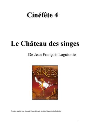 Dossier Pédagogique | Le château des singes