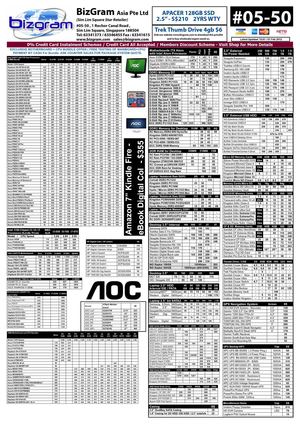 Bizgram Asia Simlim Square Singapore Pricelist