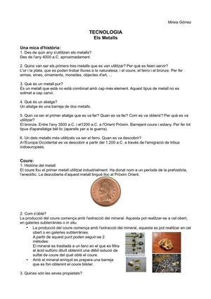 Treball dels Metalls