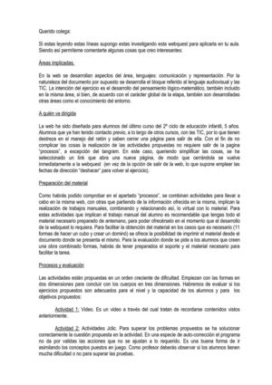 Preparación y evaluación de la webquest