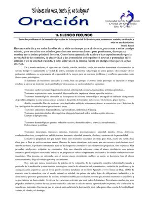 SILENCIO FECUNDO