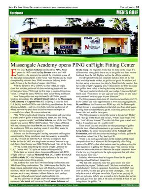 Massengale Academy opens Ping enFlight Fitting Center