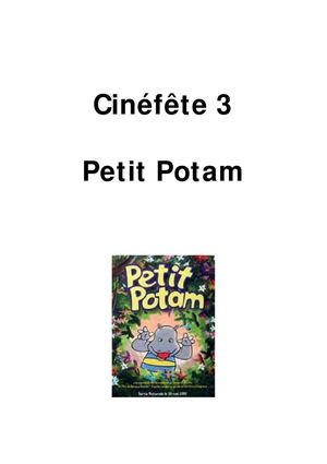 Dossier Pédagogique |  Petit Potam