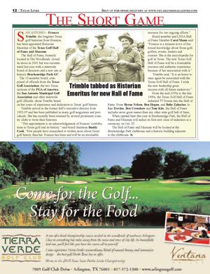 Frances Trimble tabbed as historian for Texas Golf Hall of Fame