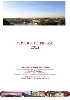 Dossier de Presse 2012
