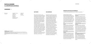 Programme de salle "Fait(s) divers