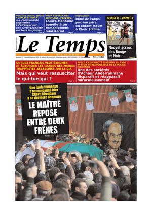 Le Temps d'Algérie Edition du Samedi 28 Janvier 2012