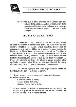 La creación del hombre
