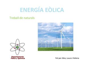 ENERGIA EÒLICA