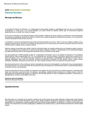 CONFIGURACIÓN HISTÓRICA DE LAS CIENCIAS SOCIALES