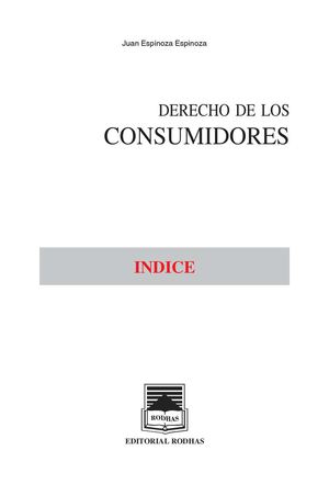 DERECHO DE LOS consumidores