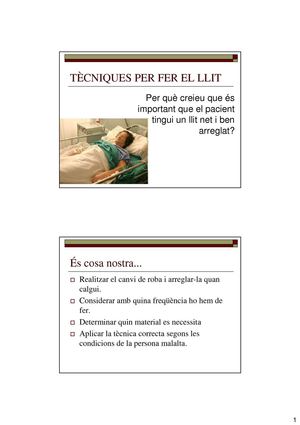 Tècniques per fer el llit