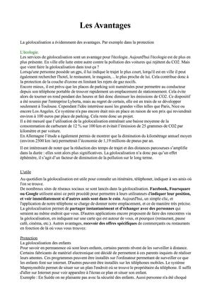 les avantages de la geolocalisation