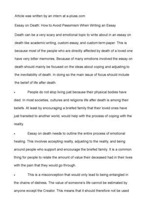 Реферат: Death In Literature Essay Research Paper Death