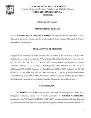 MANDAMIENTO DE PAGO ISAGEN - Alcaldía de Caloto.pdf