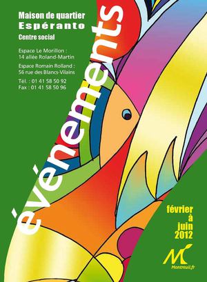 Maison de quartier Espéranto - Activités de février à juin 2012
