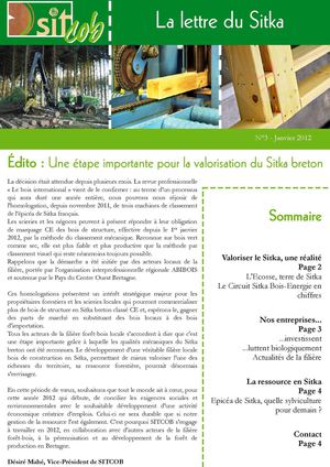 La lettre du Sitka - Janvier 2012