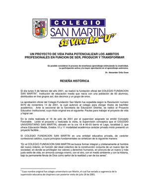 Manual de Convivencia Colegio San Martín