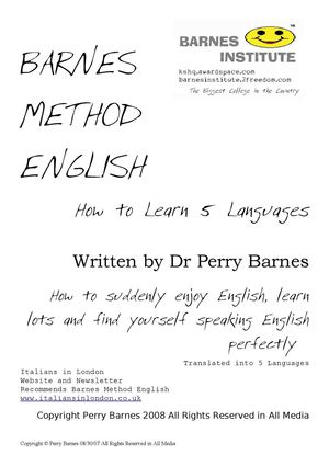 How to Learn 5 Languages @ Barnes Method English Metodo Barnes Ingles