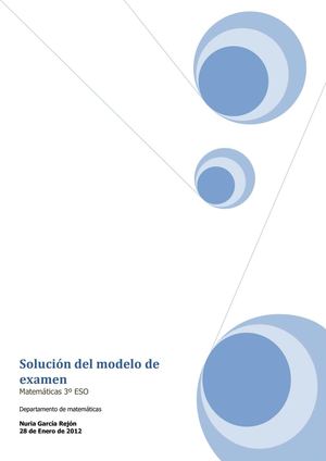 Solución modelo de examen Tema 4. Mate 3º ESO